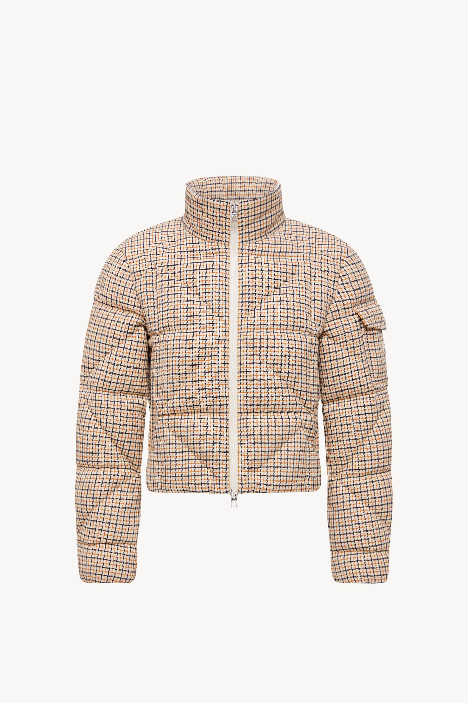 Keros Diamond-Quilted Wool Blend Short Down Jacket Women Beige Moncler 2